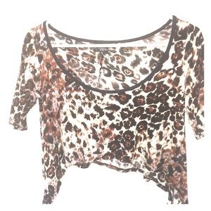 Cheetah crop top